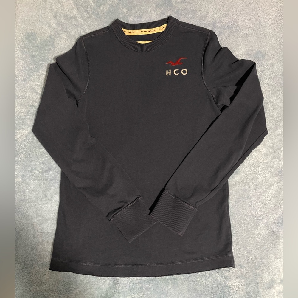 HOLLISTER Men’s Long Sleeve Navy Blue Shirt (Size - M)